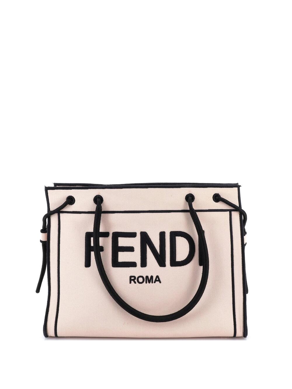 Fendi Roma Shopper Tote Canvas Small #206931F13B